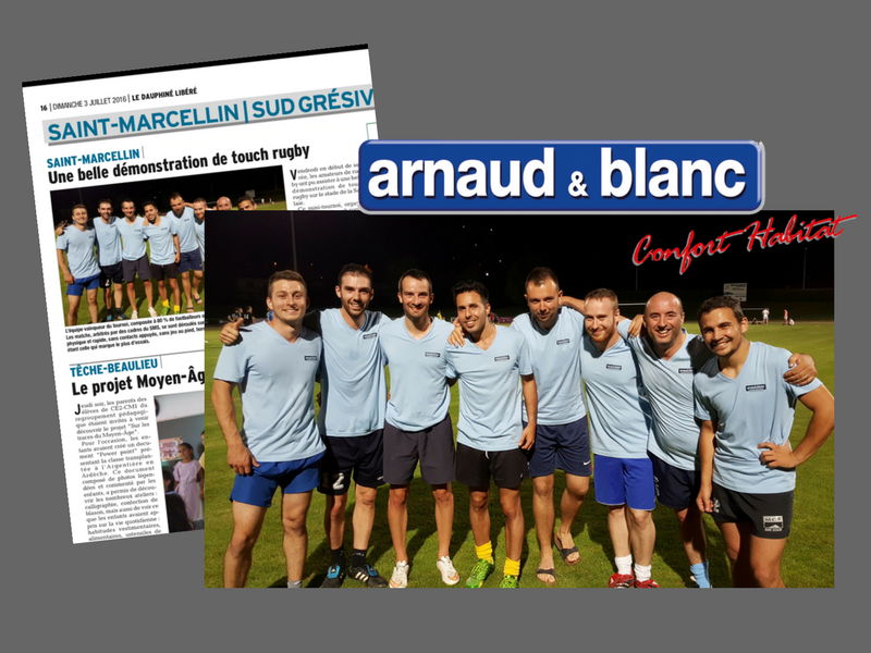 Arnaud et Blanc gagne le tournoi de touch rgby, organisé par le SMS