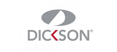 Dickson store logo gris et rouge